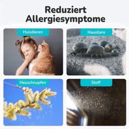 Luchtreiniger HEPA 13 Filter - Koolstoffilter - 45 Watt Vermogen - 22x22x36 cm - Wit - App Bediening — thumbnail 3