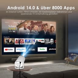 Mini Beamer - 1280 x 720 Resolutie - 4K Ondersteuning - LCD - Wifi 6 En Bluetooth - Draagbaar Mobiele Projector — thumbnail 5