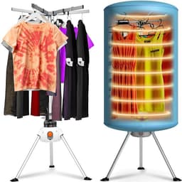 Wasdroger 15 kg – Draagbare Kledingdroger – 1000W – Timer 180 Min – 2 Ventilatiestanden – 65°C — thumbnail 1