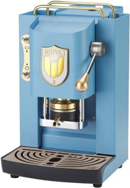 Elegante Koffiepadmachine 44mm - Koperen pers - Turquoise afwerking — thumbnail 2