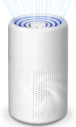 Luchtreiniger voor mensen met allergieën- 3 filters (voorfilter + HEPA + actieve kool)- verwijdert pollen- huidschilfers van huisdieren- rook en geuren- ideaal voor kantoren en slaapkamers. — thumbnail 1