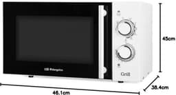 Magnetron met grill - Combimagnetron - Voor snel opwarmen - Vrijstaand - 23 liter - Wit — thumbnail 2