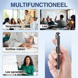 Bailanta® Voice Recorder Pen 8GB – Afluisterapparatuur – Balpen met Audio Recorder – Nederlandse Handleiding – MP3 Speler – USB - Dictafoon — thumbnail 4