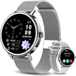 Blackview AMOLED Smartwatch Dames - X30 - Horloge Dames -Stappenteller - Slaapmonitor - Saturatiemeter - Sportfitnesshorloge - 1,26-inch AMOLED Fitnesstracker - Touchscreen - Bluetooth Beantwoorden/Bellen voor Android iOS- Zilver — thumbnail 1