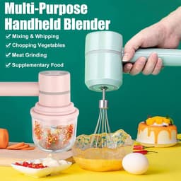 Blender-garde-2-in-1 draadloze elektrische blender, draagbare multifunctionele keukenmachine, kan worden gebruikt om eieren te mixen, slagroom te kloppen, knoflook te hakken, enz — thumbnail 3