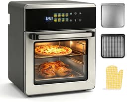 16L, 8-in-1 Heteluchtfriteuse Oven van RVS — thumbnail 1