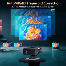 Serolux® - Android & iPhone WIFI Projector – Beamers - Full HD - Dolby Audio - Autofocus & Automatische keystone - 1920×1080P – 30.000 Lumen LED – 8K ondersteuning – 2GB RAM + 32GB ROM – Bluetooth 6 – 28 × 18 × 28 cm - Zwart — thumbnail 5