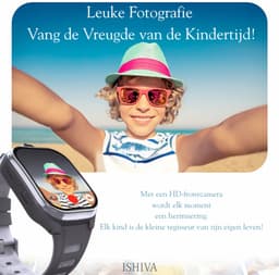 ISHIVA® PRO Smartwatch Kinderen - Kinder Smartwatch - GPS Horloge Kind (4G GPS) - Geschikt voor SIMkaart - met HD-camera & Videobellen - 800 mAh Long Battery - IPX7 Waterdicht - SOS Knop - School Mode - Voor iOS & Android - GPS Tracker - Zwart — thumbnail 4