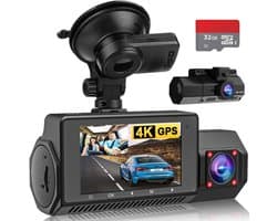 Lexium Dashcam - Daschcams - Auto - Camera - Vooruit - Achteruit - Video - Autobeveiliging - Parkeerbeveiliging - Recording - Dag en Nacht - Schadepreventie
