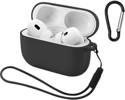 Studio Air® Airpods Hoesje Pro 3 Siliconen Case - Zwart - Hooked - Soepel Airpod Hoesje voor Airpods Pro 3 (2025) — thumbnail 1
