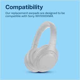 Vervangende Oorkussens voor Sony WH-1000XM6 Noise Cancelling Hoofdtelefoon van MMOBIEL - Memory Foam en Protein PU Koptelefoon Oorkussens - Noise Isolation Earpads – Zilver — thumbnail 3
