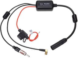 Universele Antenne Radio Signaalversterker DAB+/FM/AM - 85-240MHz - 25dB - 34cm - ANT-208-Plus - Zwart — thumbnail 1