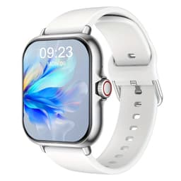 Sjika - Smartwatch – Bluetooth bellen & berichten – Fitness & slaapmonitor – 100+ sportmodi – iPhone & Android – Zilver - RVS - Mannen & Vrouwen — thumbnail 1