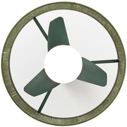 CREATE - Stille plafondventilator 25W met licht - Sage - Ø55cm - WIND LAMP WOVEN — thumbnail 3