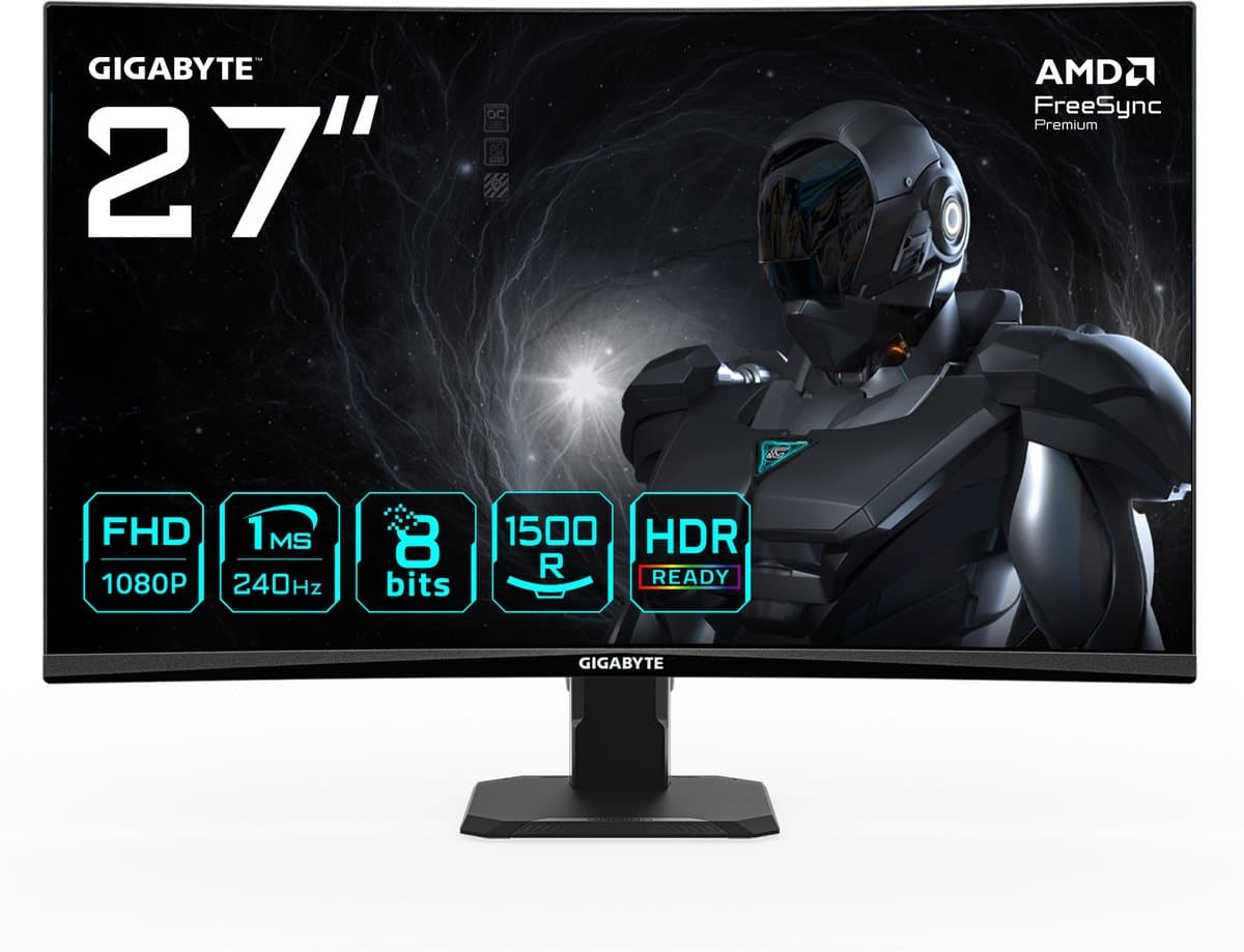 GIGABYTE GS27FC2 27'' Curved gaming monitor — afbeelding 1