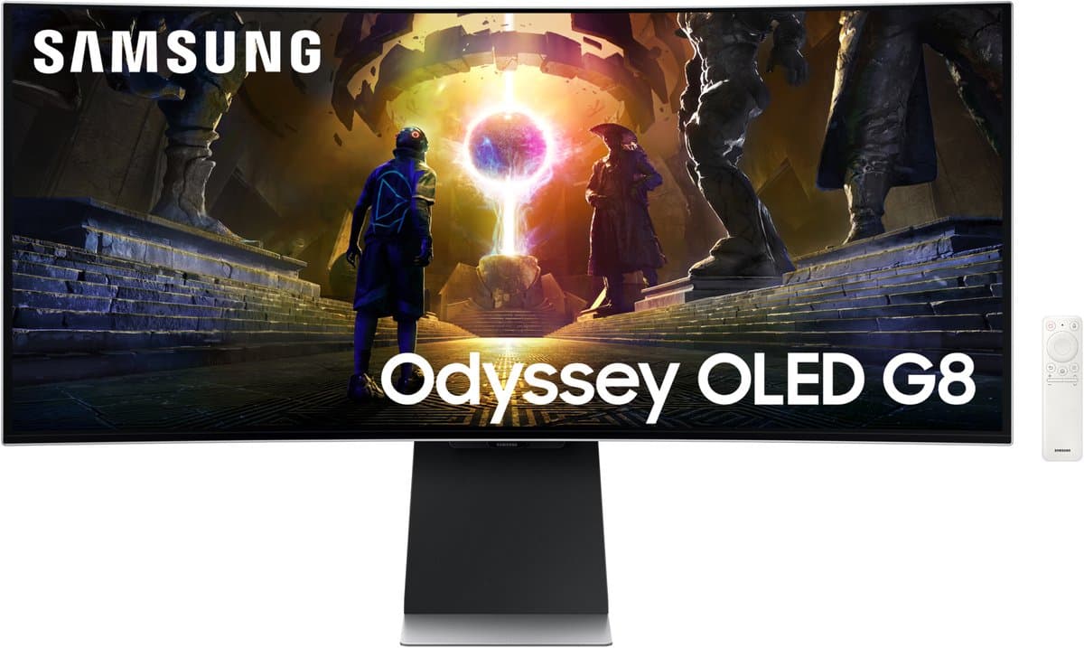 Samsung 34" Odyssey OLED G8 G85SD Ultra WQHD 175Hz Gaming Monitor — afbeelding 1