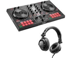 Hercules Inpulse 300 MK2 + Hercules DJ45 – DJ-controller en DJ-koptelefoon Bundle – Voor Beginners en Gevorderden