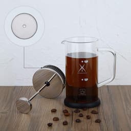 Vervangingsfilters French Press - Herbruikbaar Roestvrijstaal Zeef - Geschikt Voor 1000 Ml Apparaten - 6 Stuks - Koffie- En Theeliefhebbers Zilver — thumbnail 2