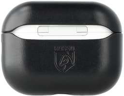 Rosso Deluxe Case Geschikt voor AirPods Pro 3 - Case Echt Leer - Echt Leren Beschermhoes Zwart — thumbnail 3