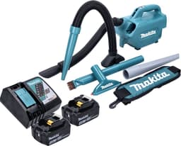Makita DCL 184 RM accustofzuiger 18 V 54 mbar 0,5 l + 2x accu 4,0 Ah + oplader — thumbnail 3