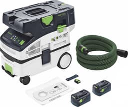 Festool CTLC MINI I-Basic accu mobiele stofafzuiger 36 V ( 2x 18 V ) stofklasse L + 2x accu 5,0 Ah - zonder oplader — thumbnail 5