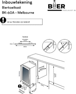 Bierkoelkast Melbourne - vol glazen deur - 48 flessen - Koelkast horeca - Bier koelkast voor Thuis - Flessenkoelkast- Drank koelkast - Bierkast — thumbnail 5
