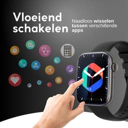 GØDLY Premium Smartwatch - Sporthorloge - Horloge Dames & Heren - Bluetooth - GPS - zwart — thumbnail 5