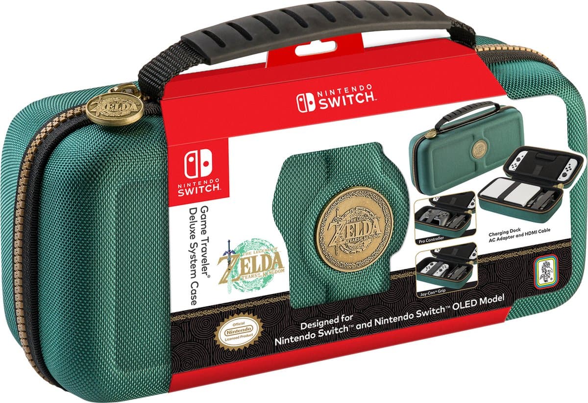 Game Traveler - Nintendo Switch System Case - Zelda Groen — afbeelding 1