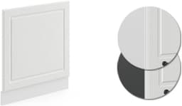 Vaatwasserpaneel Landhuisstijl Wit 60 cm - Frontpaneel voor Keukenmodule — thumbnail 5