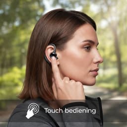 Sonume Sport Q38 – Draadloze Sportoordopjes – Tot 32 Uur Batterij – Bluetooth 5.3 – IPX7 Waterbestendig – Oorhaak – Zwart — thumbnail 2