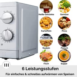 Compacte Onderbouw Magnetron 700W - 17L - Met Ontdooifunctie — thumbnail 3