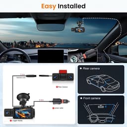 Hoogwaardige 4K Dashcam voor Auto en Vrachtwagen - Scherpe Video-opnames — thumbnail 2