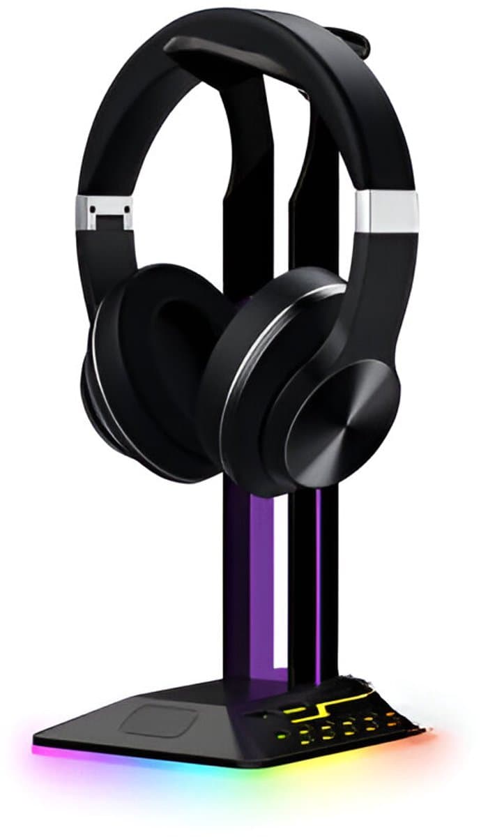 Daroyx Headset Standaard HSD8 - Premium Koptelefoon Houder - RGB Headset Stand met Led Verlichting — afbeelding 1