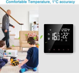 Slimme Programmeerbare Wifi Thermostaat met Touchscreen voor Vloerverwarming — thumbnail 5