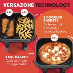 XXL Heteluchtfriteuse met Dubbele Kamer - 8-in-1 Multifunctioneel — thumbnail 2