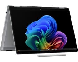 HP OmniBook X FlipNGAI 14-fk0975nd Copilot+ PC AMD Ryzen AI 7 350 Hybride (2-in-1) 35,6 cm (14") Touchscreen 3K 16 GB LPDDR5x-SDRAM 1 TB SSD Wi-Fi 6E (802.11ax) Windows 11 Home Zilver