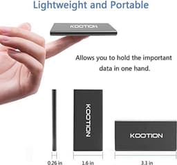 Externe SSD harde schijf 1 TB - Snelle Portable SSD tot 550 MB/s, USB 3.1 Gen2 voor Gaming en Meer — thumbnail 5