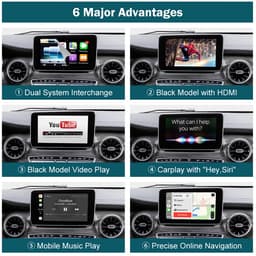 JUNSUN Draadloze CarPlay Android Auto Decoder Box Retrofit Kit Geschikt voor Mercedes Benz V-Klasse W447 Vito Viano NTG 5.0 — thumbnail 2