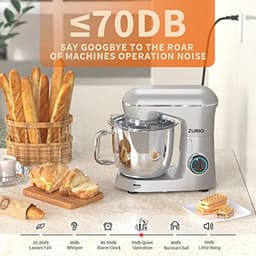 Keukenmachine 1300 W, 5,5 L, Kneedmachine met 10 Versnellingen en Stille Fermentatiefunctie — thumbnail 3