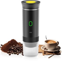 Milova Draagbaar koffiezetapparaat - Voor onderweg - Capsule koffie - Oplaadbaar - 3 in 1 - Koffiemachine - Espresso - Nespresso - Dolce Gusto — thumbnail 1