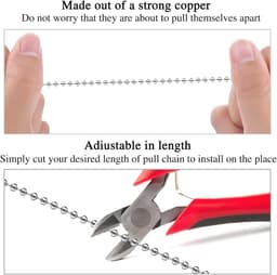 2 Stuks Plafond Ventilator Trekketting - Zilver — thumbnail 2
