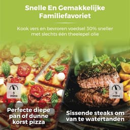 Digitale Airfryer Oven 10-in-1 met Snel Luchtcirculatie en 60-Minuten Timer, 11 L, 2000 W, Zwart — thumbnail 3