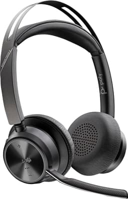 HP Poly Voyager Focus 2 – Microsoft Teams Certified On-Ear Bluetooth Stereo Headset – Zwart – Noise Cancelling — thumbnail 1