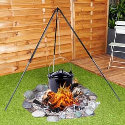 Ambiance Driepoot Bbq Standaard Met Ketting Voor Emaille Pan 150 Cm — thumbnail 3