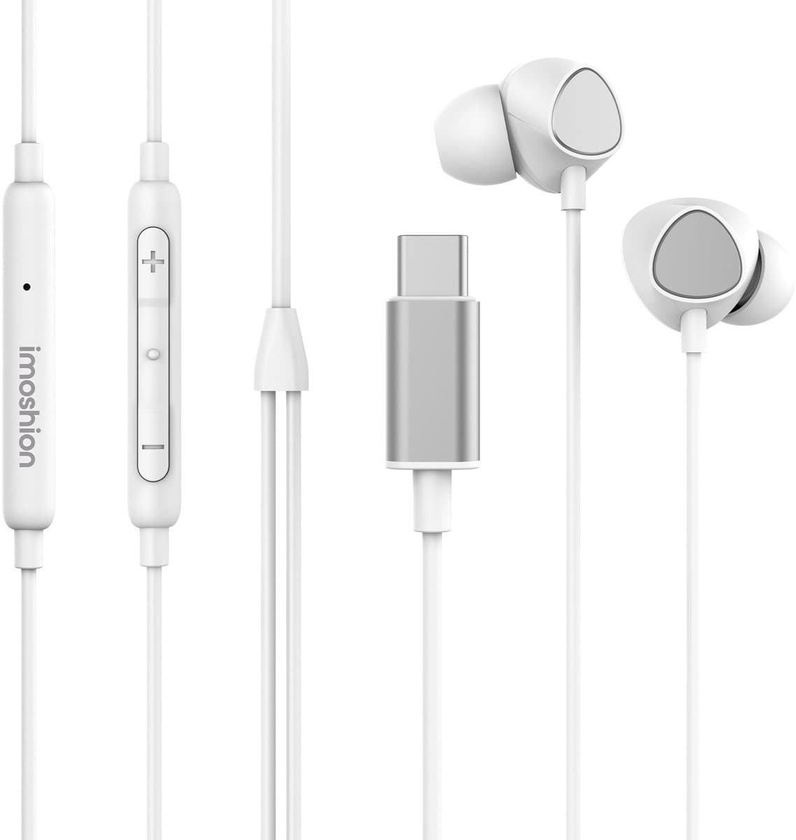 imoshion Bedrade Oordopjes met USB-C Aansluiting - In-Ear Oortjes met Draad - Wit — afbeelding 1