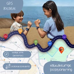 ISHIVA® GPS Horloge Kind geschikt voor Simkaart (4G GPS)–Smartwatch Kinderen met HD-camera & Videobellen - Kinder Smartwatch -1000 mAh Long Battery–IP65 Waterdicht–SOS Knop–School Mode-Veilige Zones-GPS Tracker–2 Jaar Garantie–Zwart — thumbnail 5
