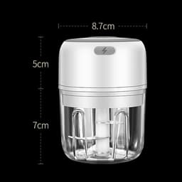 Draadloze Elektrische Keuken Hakker 250ML USB Oplaadbaar Voor Groenten Noten en Vlees — thumbnail 3