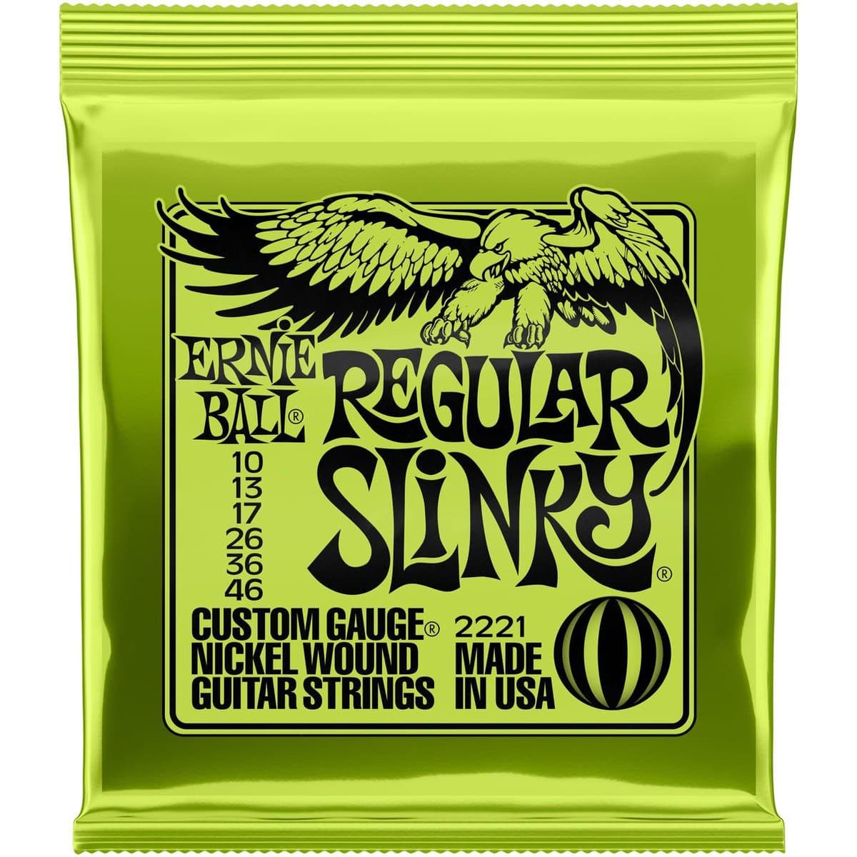Ernie Ball Regular Slinky - Elektrische Gitaarsnaren - 10-46 - Nickel Wound - Industrie Standaard — afbeelding 1