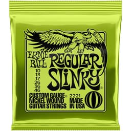 Ernie Ball Regular Slinky - Elektrische Gitaarsnaren - 10-46 - Nickel Wound - Industrie Standaard — thumbnail 1
