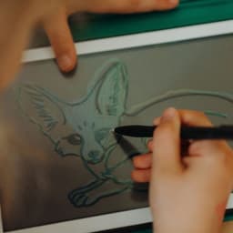 BEAU by Bo Kidywolf Kidydraw Mini Tekenboek met LCD-scherm Galaxy + Refill Once upon a time & Animals — thumbnail 5